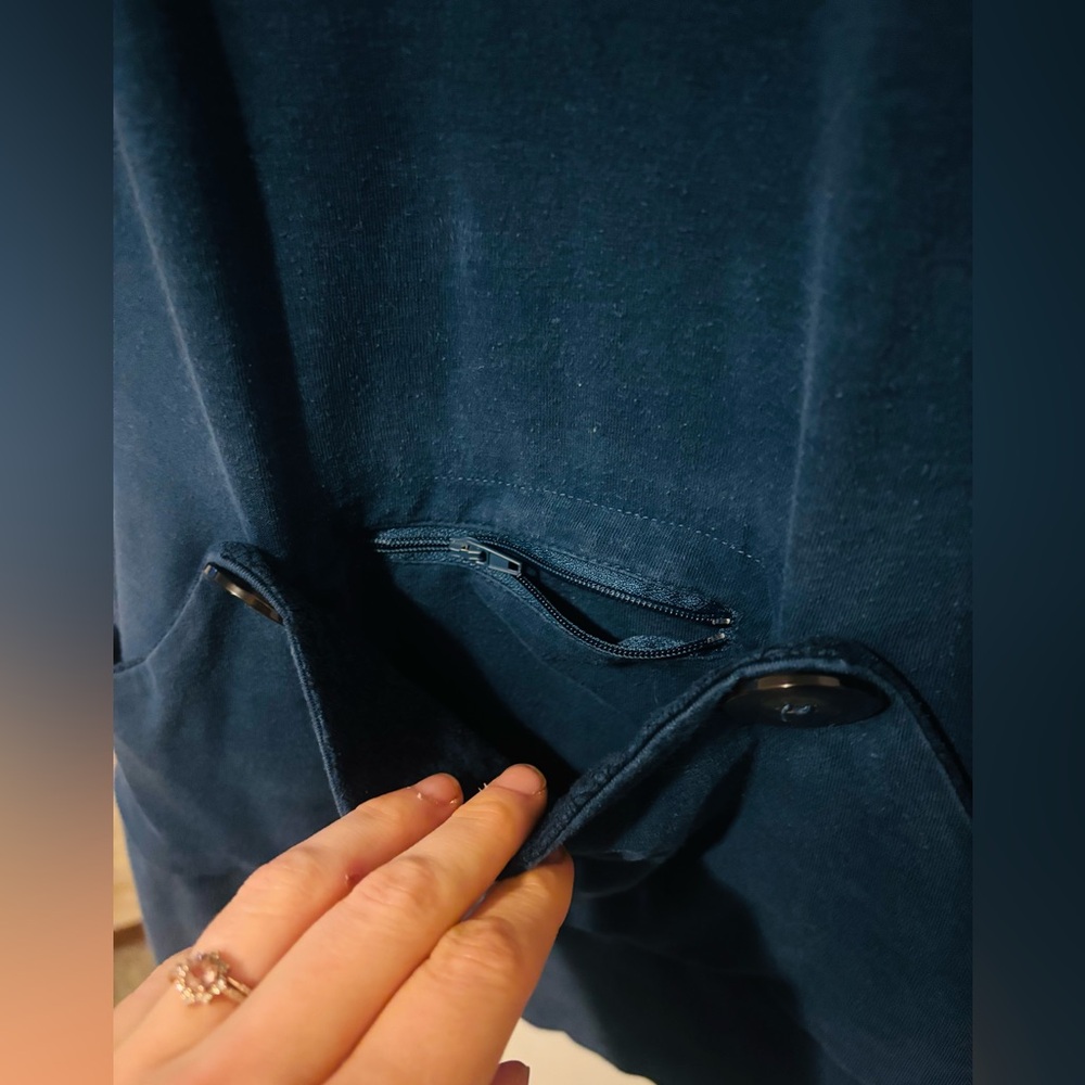 Nomads Hemp Wear Pocket Tunic in Midnight Navy - Picture 6 of 8